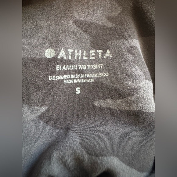 Athleta Elation 7/8 Tights - Camo - Size S - Picture 4 of 5